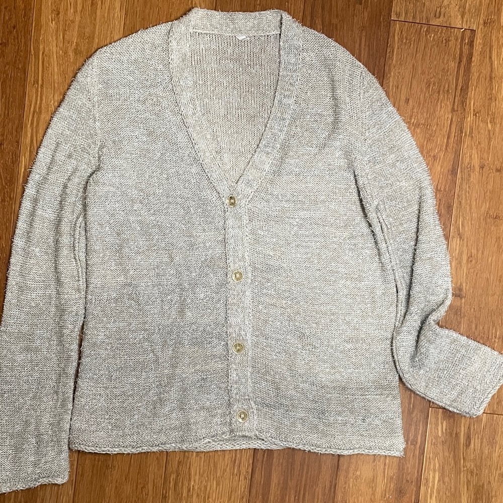 Women's Beige Cardigan Sweater